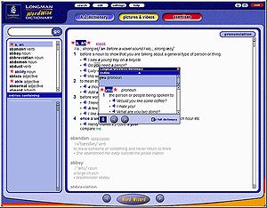 Longman WordWise Dictionary(2001 first edition):main window(2)