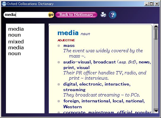 Oxford Collocations Dictionary for Students of English(second): Genie window