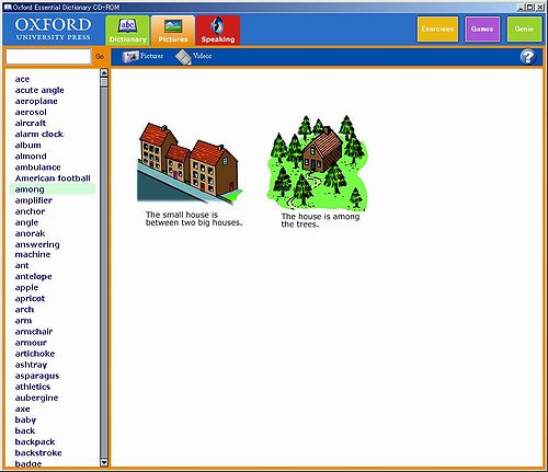 Oxford Essential Dictionary(2006 first edition):pictures window(1)