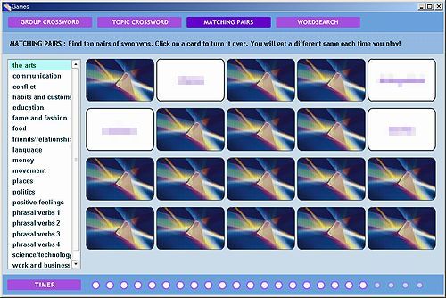 Oxford Learner's Thesaurus[2008:first]: Games window(2)